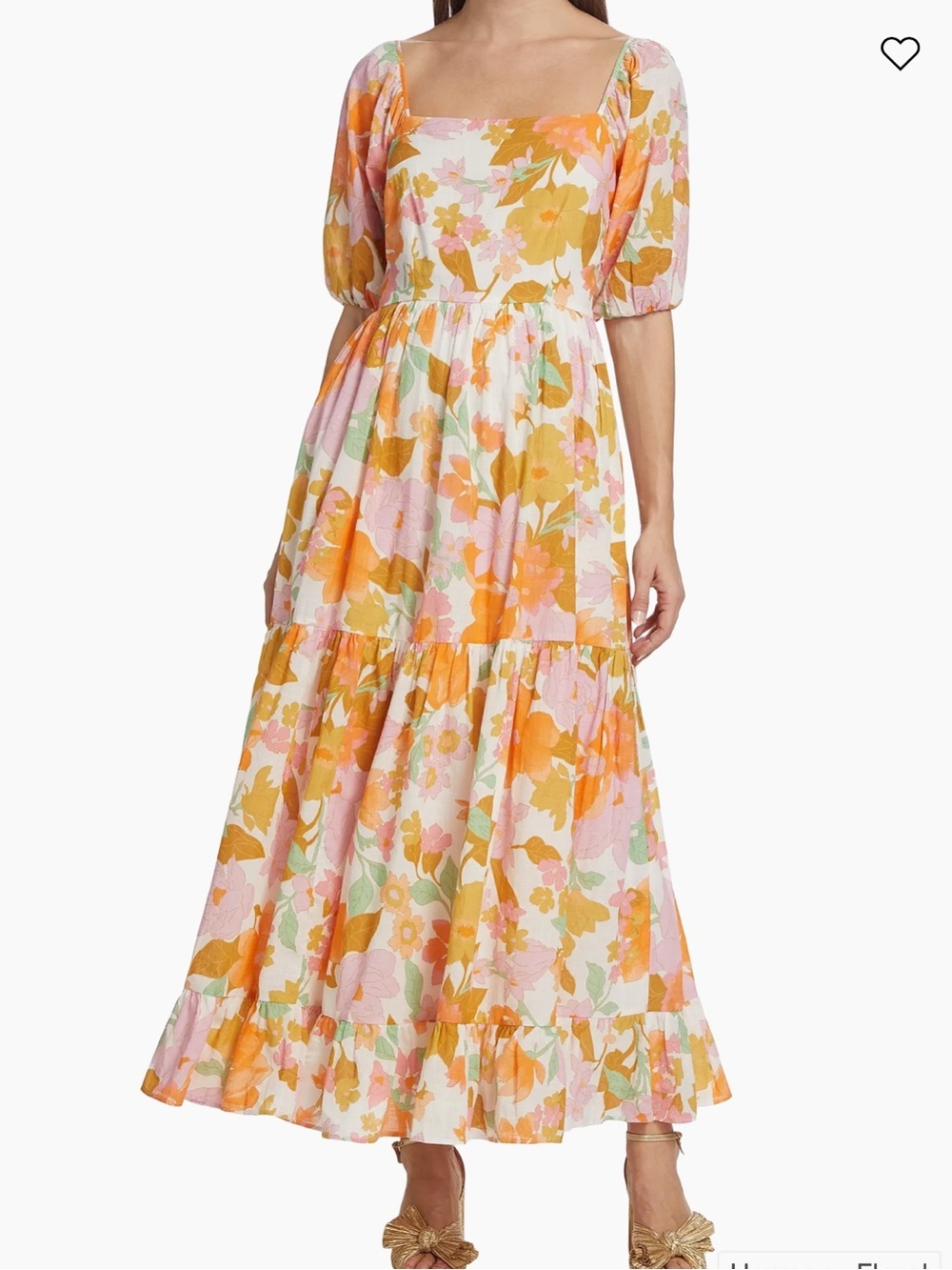 Mille Manon Floral Cotton Maxi Dress